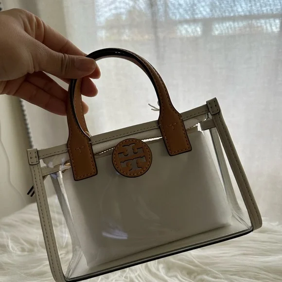 Tory Burch Ella Nylon Clear Mini Tote Bag
Crossbody Clear Brown - Picture 2 of 11